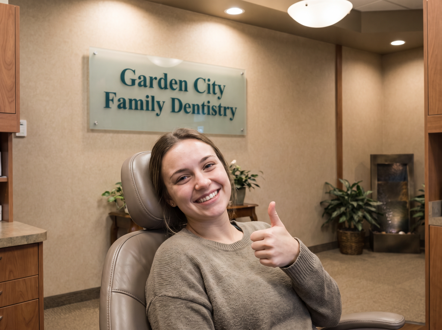 Patient receiving comfortable dental care near Dearborn Heights